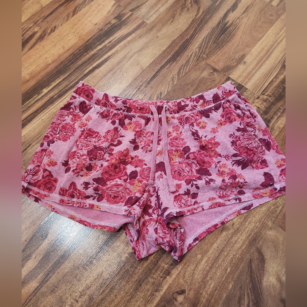 Old Navy Pink Floral Lounge Shorts